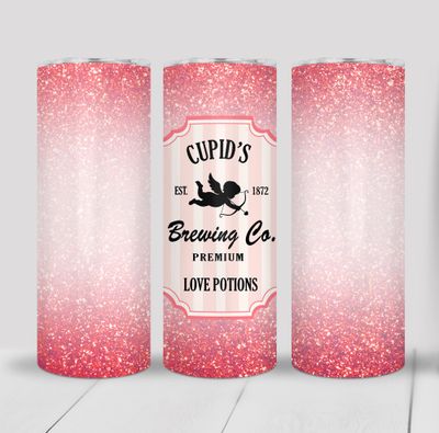 Cupid Love Potion Valentine&#39;s 20 ounce Skinny Tumbler