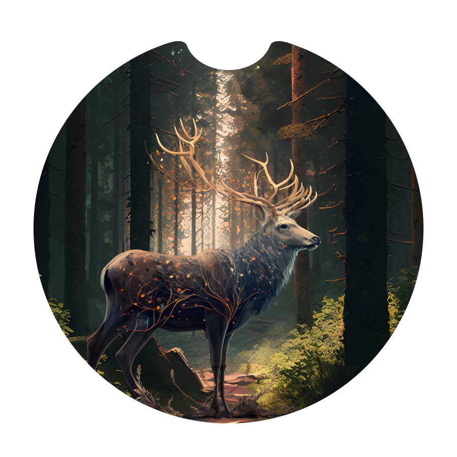 Deer Sandstone Car Coaster