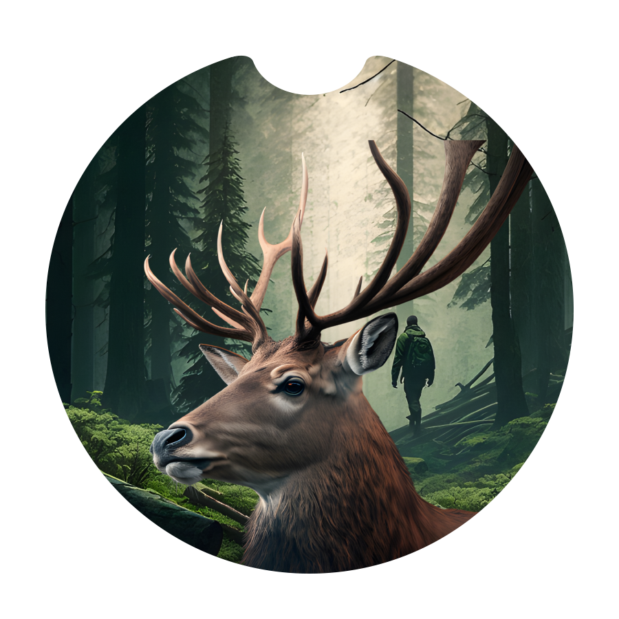 Deer Sandstone Car Coaster