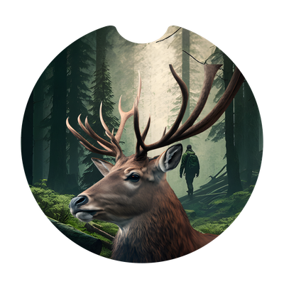 Deer Sandstone Car Coaster