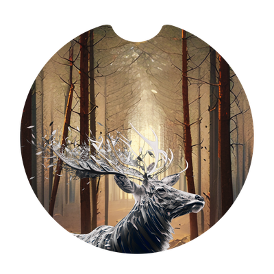 Deer Sandstone Car Coaster