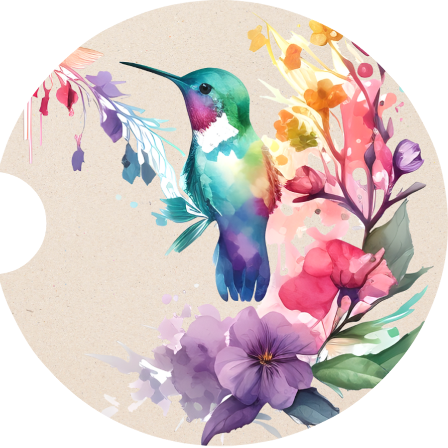 Hummingbird Sandstone Car Coaster