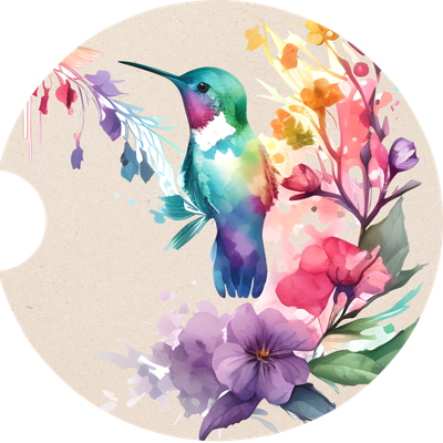 Hummingbird Sandstone Car Coaster