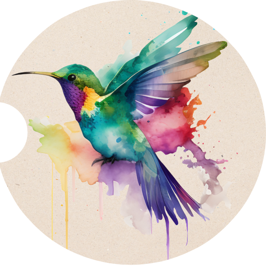 Hummingbird Sandstone Car Coaster
