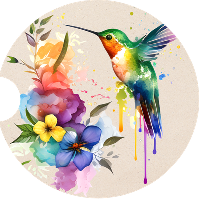 Hummingbird Sandstone Car Coaster