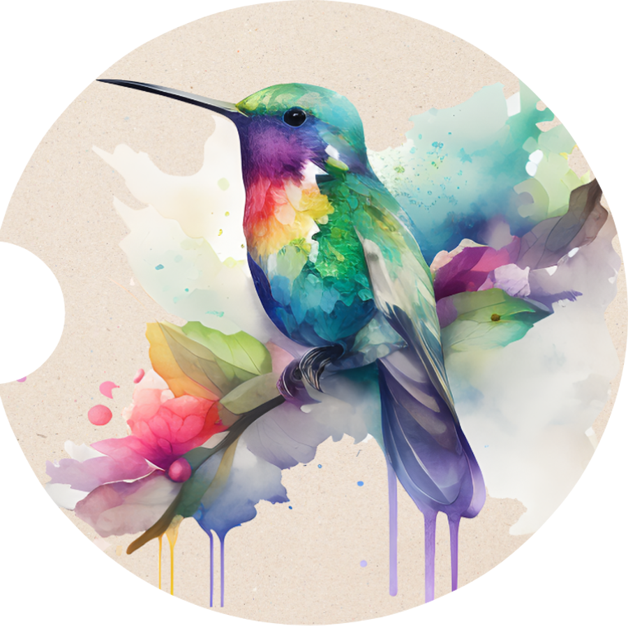Hummingbird Sandstone Car Coaster