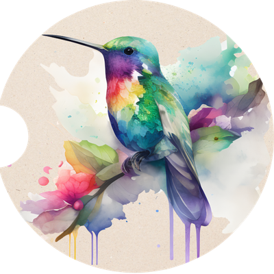 Hummingbird Sandstone Car Coaster