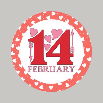 February 14 - Valentine&#39;s Day Wood door hanger / wreath decor sign