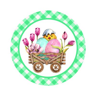 Cute Chick - Easter Wood door hanger / wreath decor sign