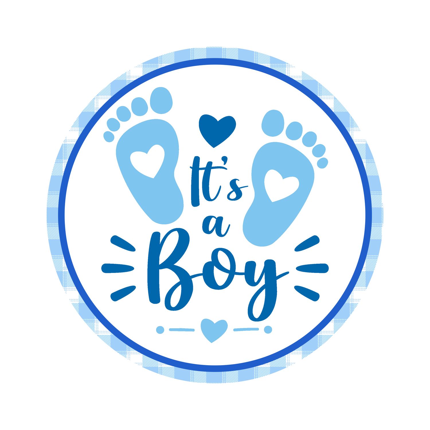 It&#39;s a Boy - Wood door hanger / wreath decor sign