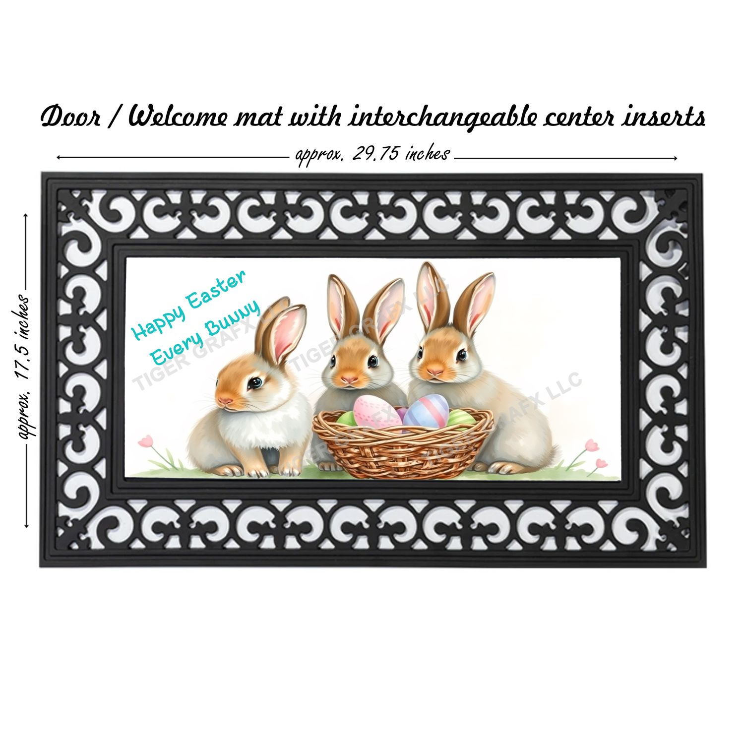 Happy Easter Every Bunny doormat