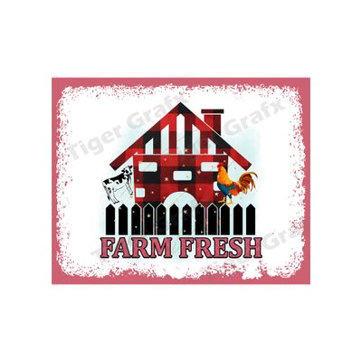 Farmhouse - 8x10 inch Rectangle Metal Sign