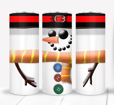Snowman Christmas 20 ounce Skinny Tumbler