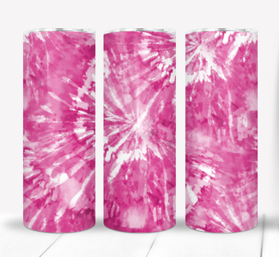Pink Tie Dye 20 ounce Skinny Tumbler