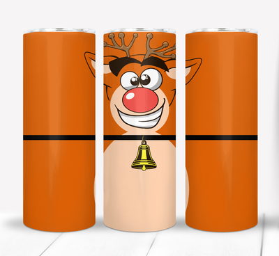 Reindeer Christmas 20 ounce Skinny Tumbler