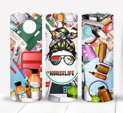 Nurse Life 20 ounce Skinny Tumbler