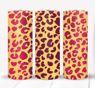Leopard Pint 20 ounce Skinny Tumbler