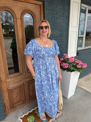SS Maxi B&amp;W SMCK Dress