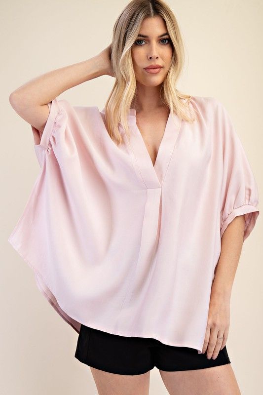 V-Neck Oversized Shirt