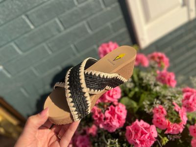 Volatile Antigua Woven Raffia Sandal