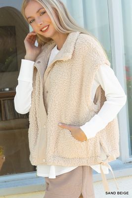 Oversized Faux Fur Vest