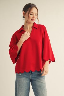 Scallop Edge Detail Solid Top
