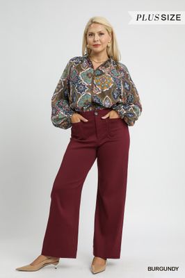 Button Stretched Pants