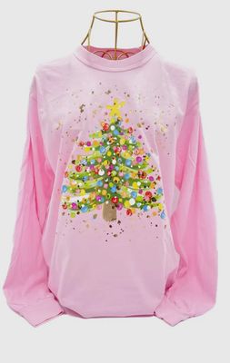 Gold Foil Christmas Tee Tre
