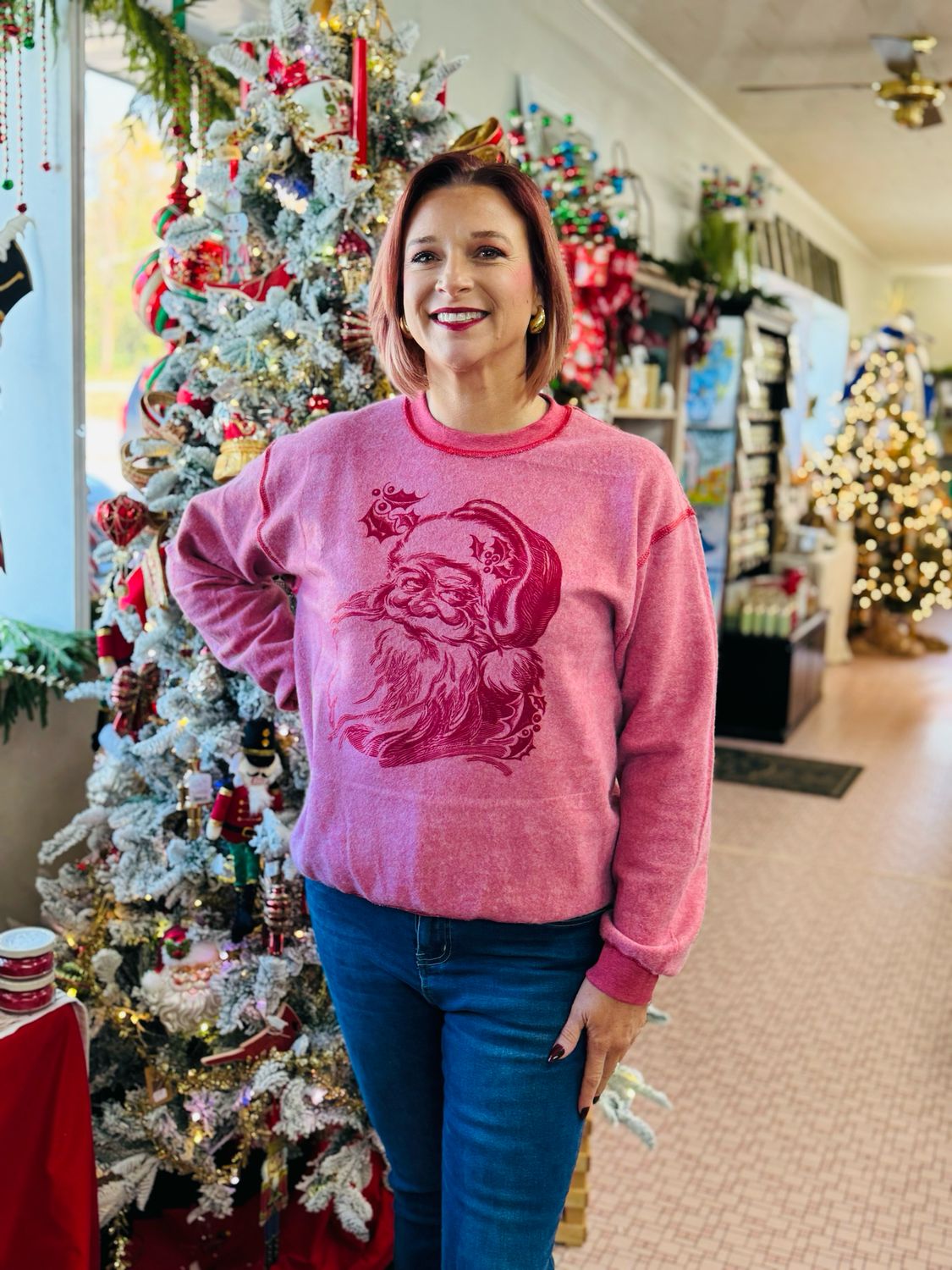 Inside Out Santa Sweatshirt