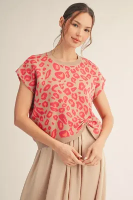 Jodifl pink leopoard sweater