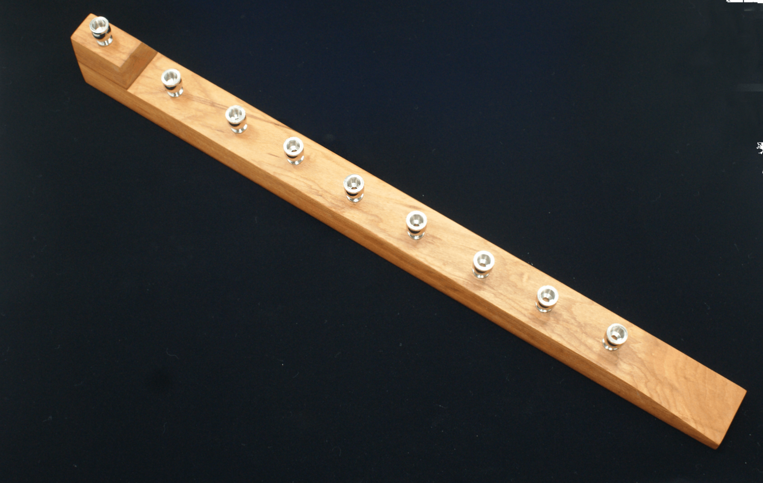Modern Menorah in Cherry
