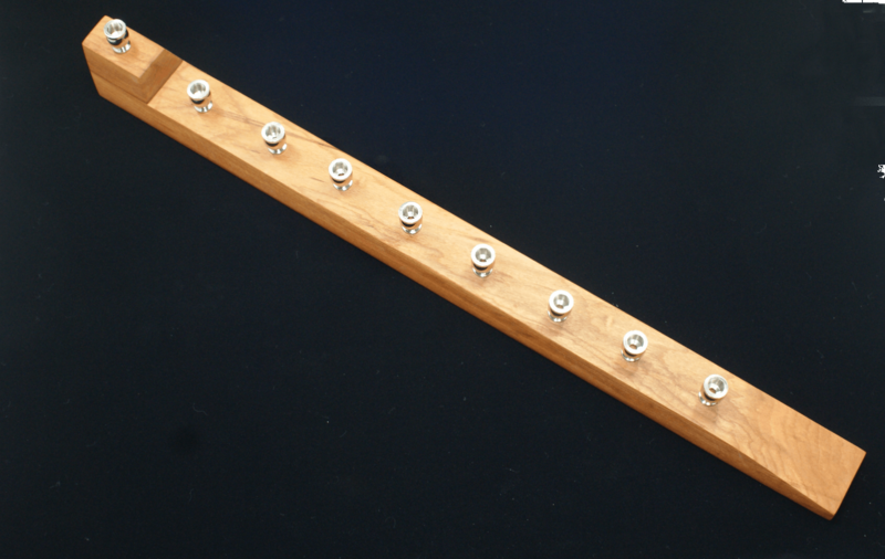Modern Menorah in Cherry