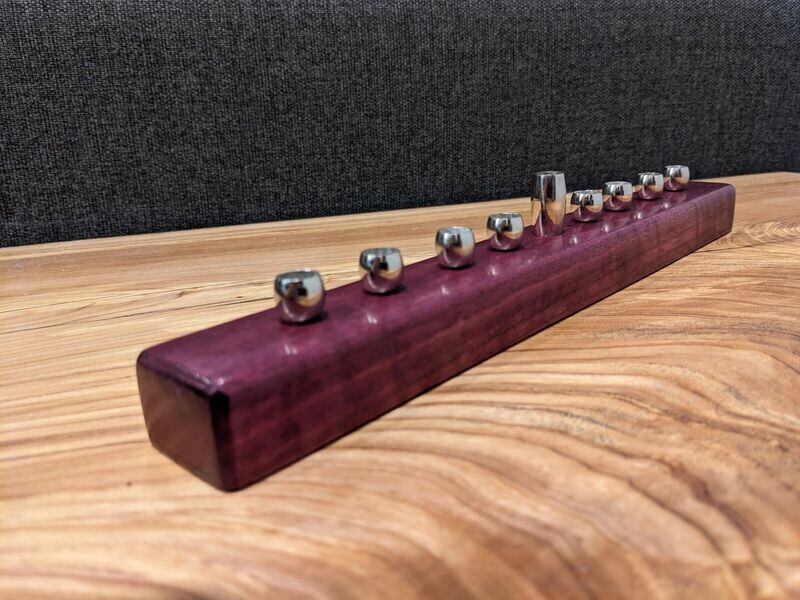 Purpleheart menorah