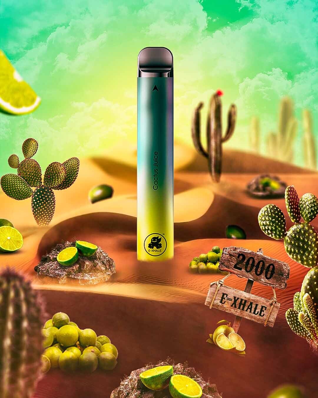 E-Xhale - 2000 Puff - 35mg - Cactus Juice