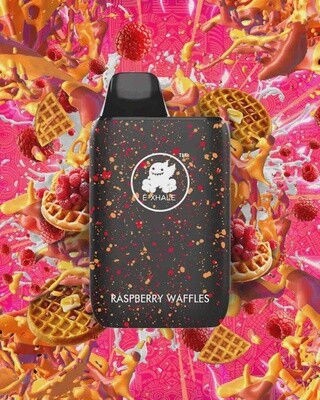 E-xhale 10K Rechargeable Disposable - 6000 Puff - 3% - Raspberry Waffles
