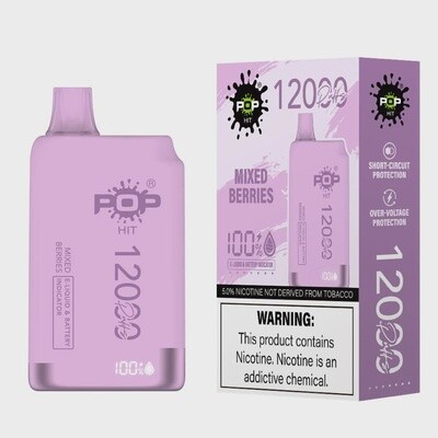 Pop Hit - 12000 Puff - Mixed Berries - 50mg