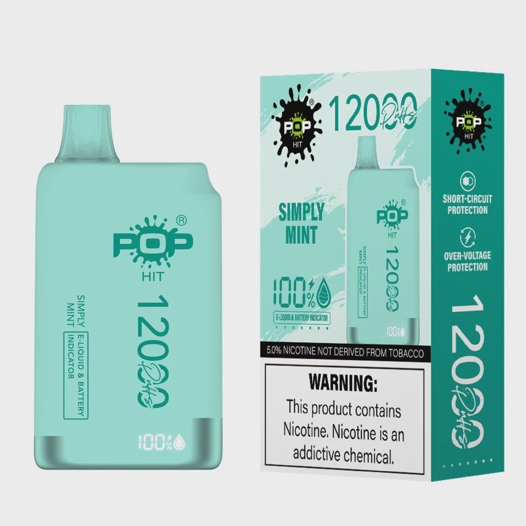 Pop Hit - 12000 Puff - Simply Mint - 50mg