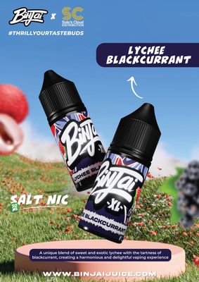 Binjai XL - Lychee Blackcurrant - 30ml - 25mg Salt Nic