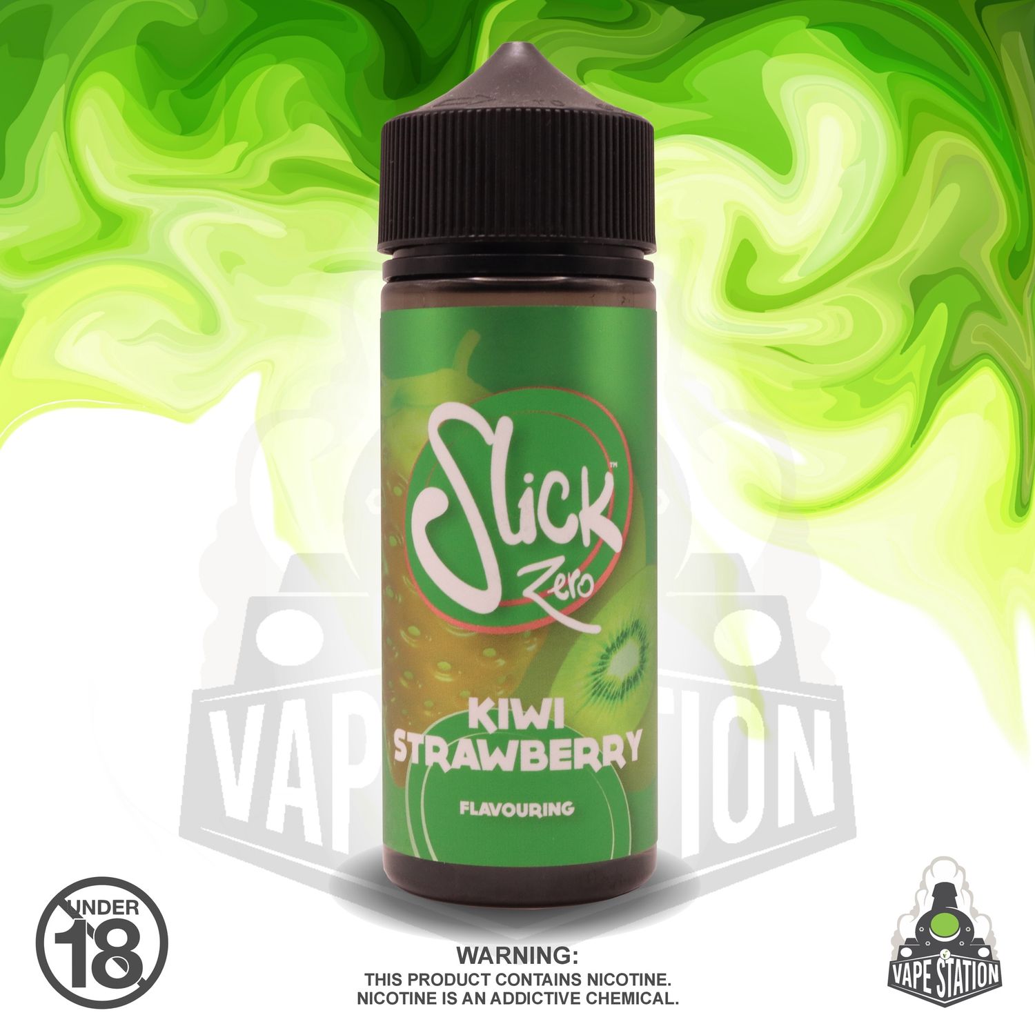 Slick Zero Longfill 120ml - Kiwi Strawberry (Flavour Only)