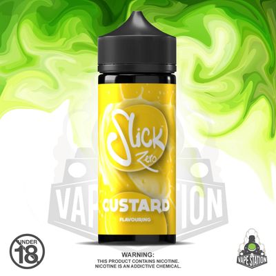 Slick Zero Longfill 120ml - Custard (Flavour Only)