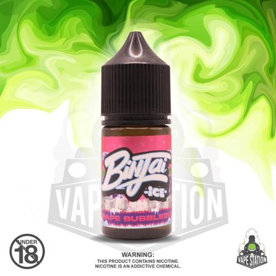Binjai Ice - Grape Bubblegum - 30ml - 50mg - Salt Nic