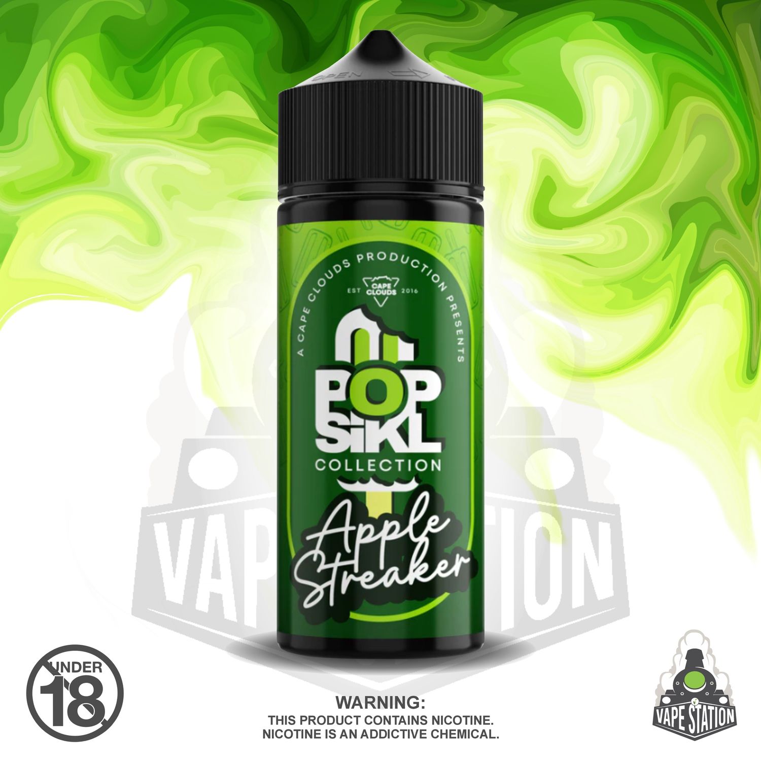 POPSIKL - Apple Streaker - 120ml - LONGFILL (Flavour only)