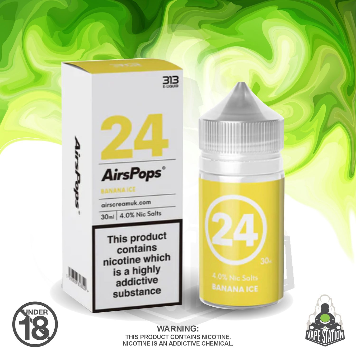 Airscream - AirsPops 313 Banana Ice - 30ml - 40mg