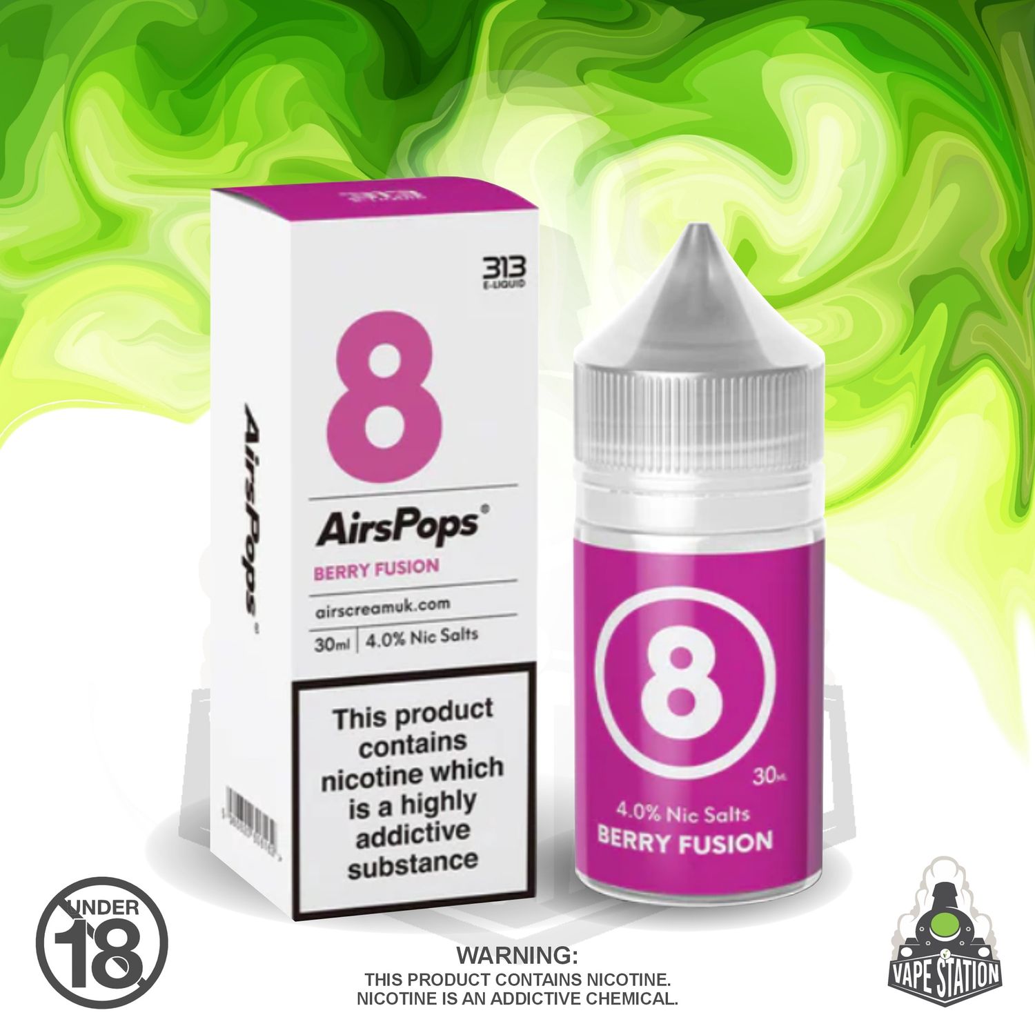 Airscream - AirsPops 313 Berry Fusion - 30ml - 40mg