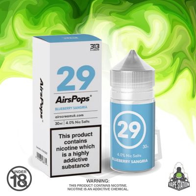 Airscream - AirsPops 313 Blueberry Sangria - 30ml - 40mg