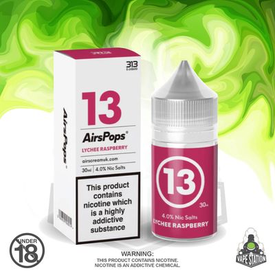 Airscream - AirsPops 313 Lychee Raspberry - 30ml - 40mg