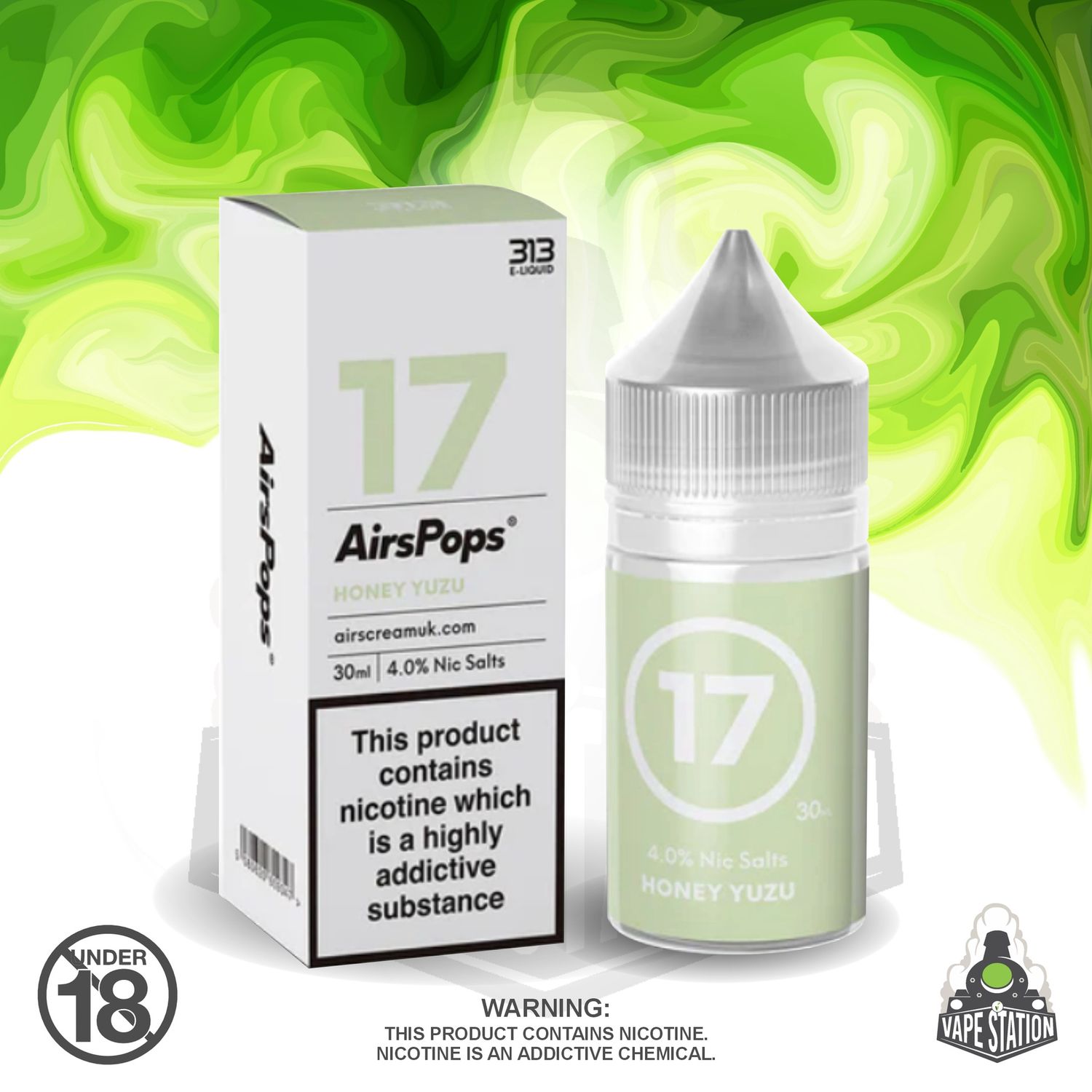 Airscream - AirsPops 313 Honey Yuzu - 30ml - 40mg