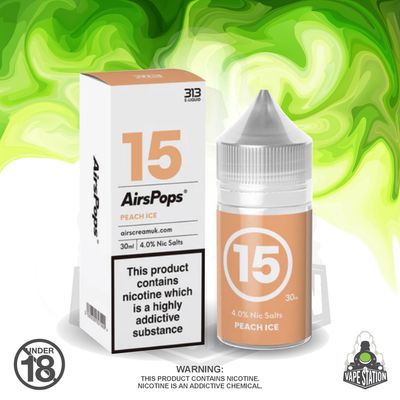 Airscream - AirsPops 313 Peach Ice - 30ml - 40mg