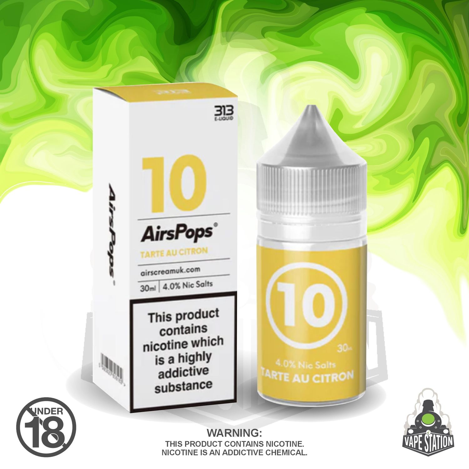 Airscream - AirsPops 313 Tarte Au Citron - 30ml - 40mg