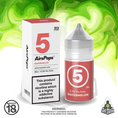 Airscream - AirsPops 313 Watermelon - 30ml - 40mg Airscream - AirsPops 313 Watermelon - 30ml - 40mg